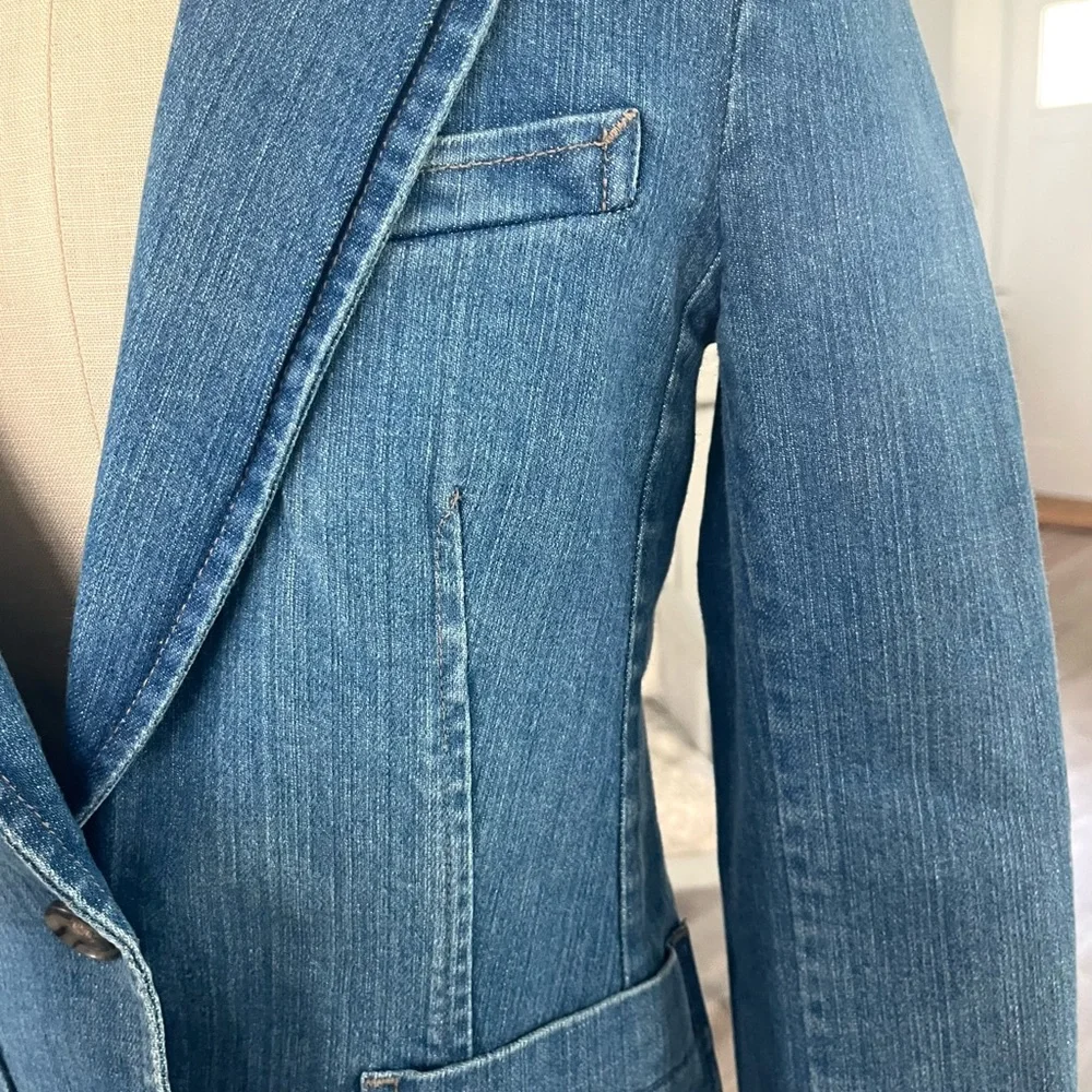 Theory Denim Blazer Jacket - Picture 5 of 13